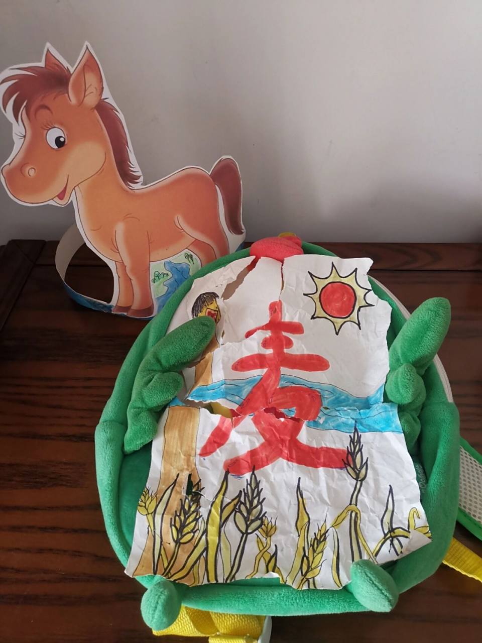 二年级下册《小马过河》 头饰教程来喽99 小马过河,小马的头饰和