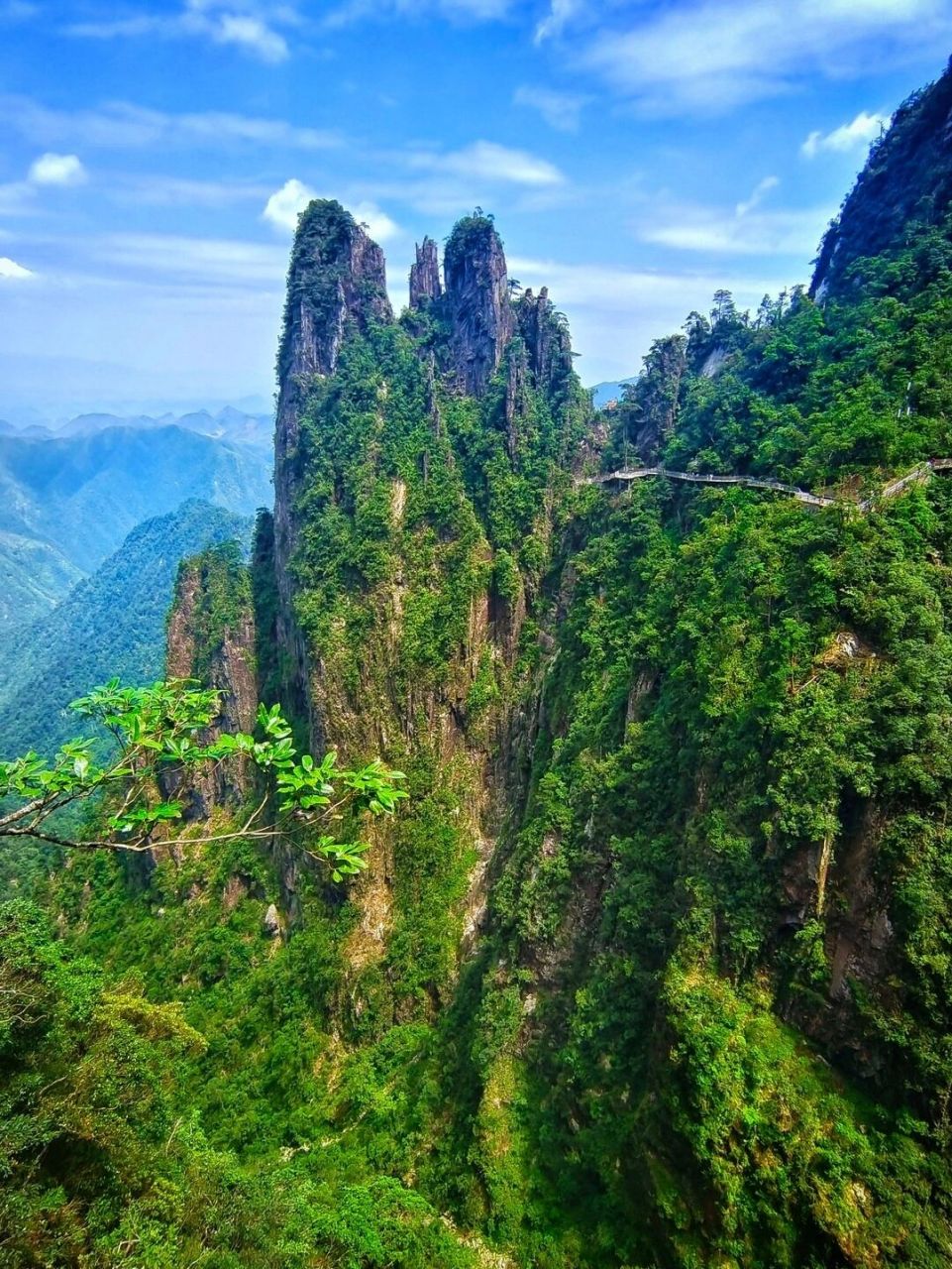 74郴州莽山景点7415①莽山五指峰:指峰飞渡·云栈漫步·金鞭