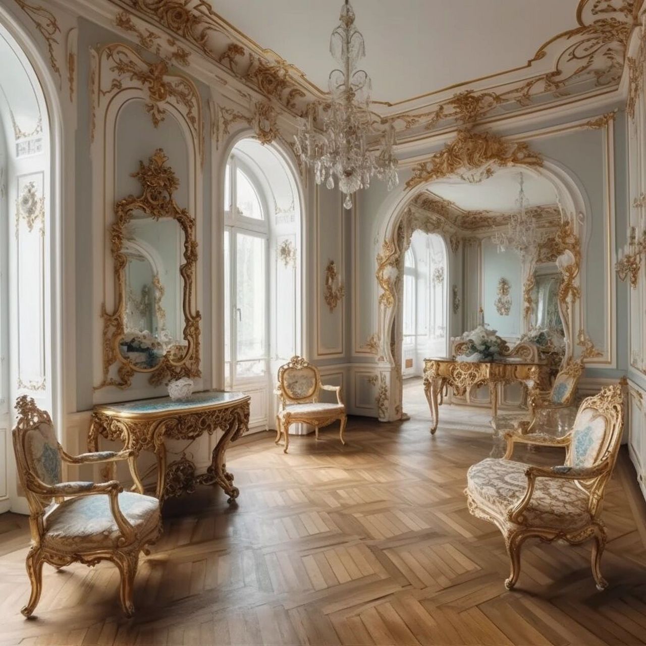 洛可可风室内风格|源自法国的浪漫 78洛可可风格(rococo)起源于18