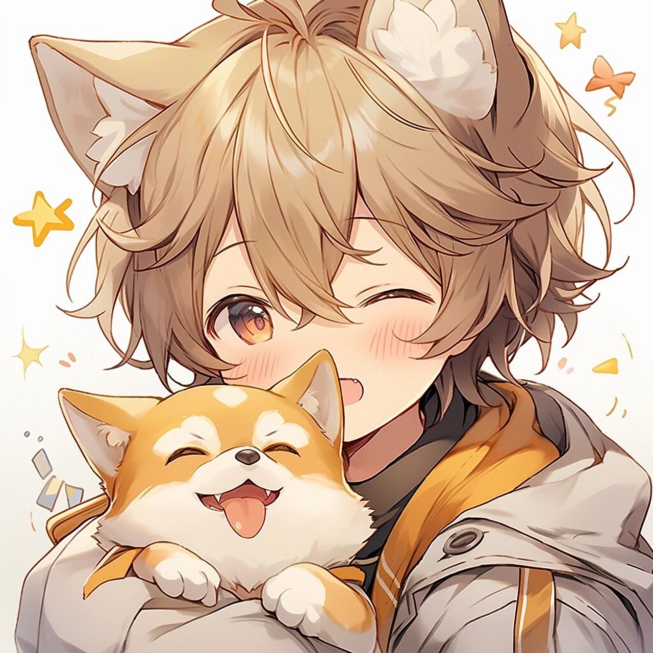 动漫男生头像|好可爱(70ω70)猫猫正太05 图片头像均由mid