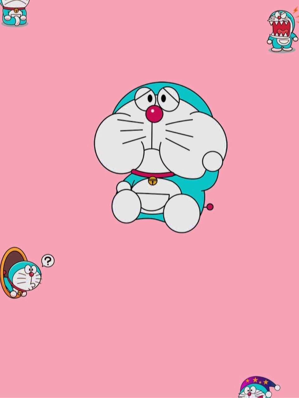 粉色系哆啦a梦 背景 壁纸 机器猫 每61好最天一69能做61情事么