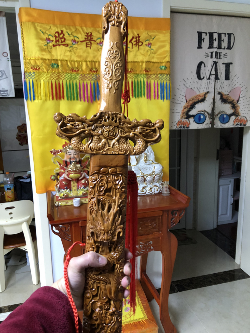 辟邪镇宅桃木剑 买了把1.2米的大宝剑