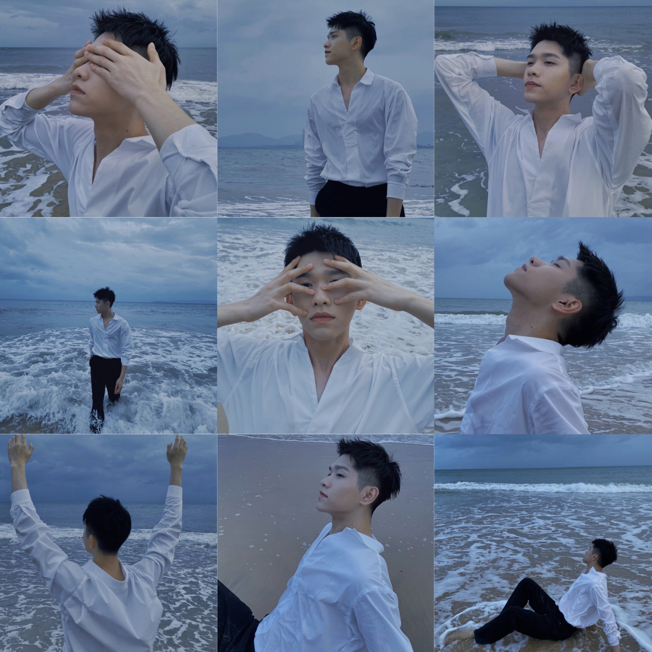 男生海边拍照指南| 把自己想象成忧郁的小王子 想喝醉酒一样从海里