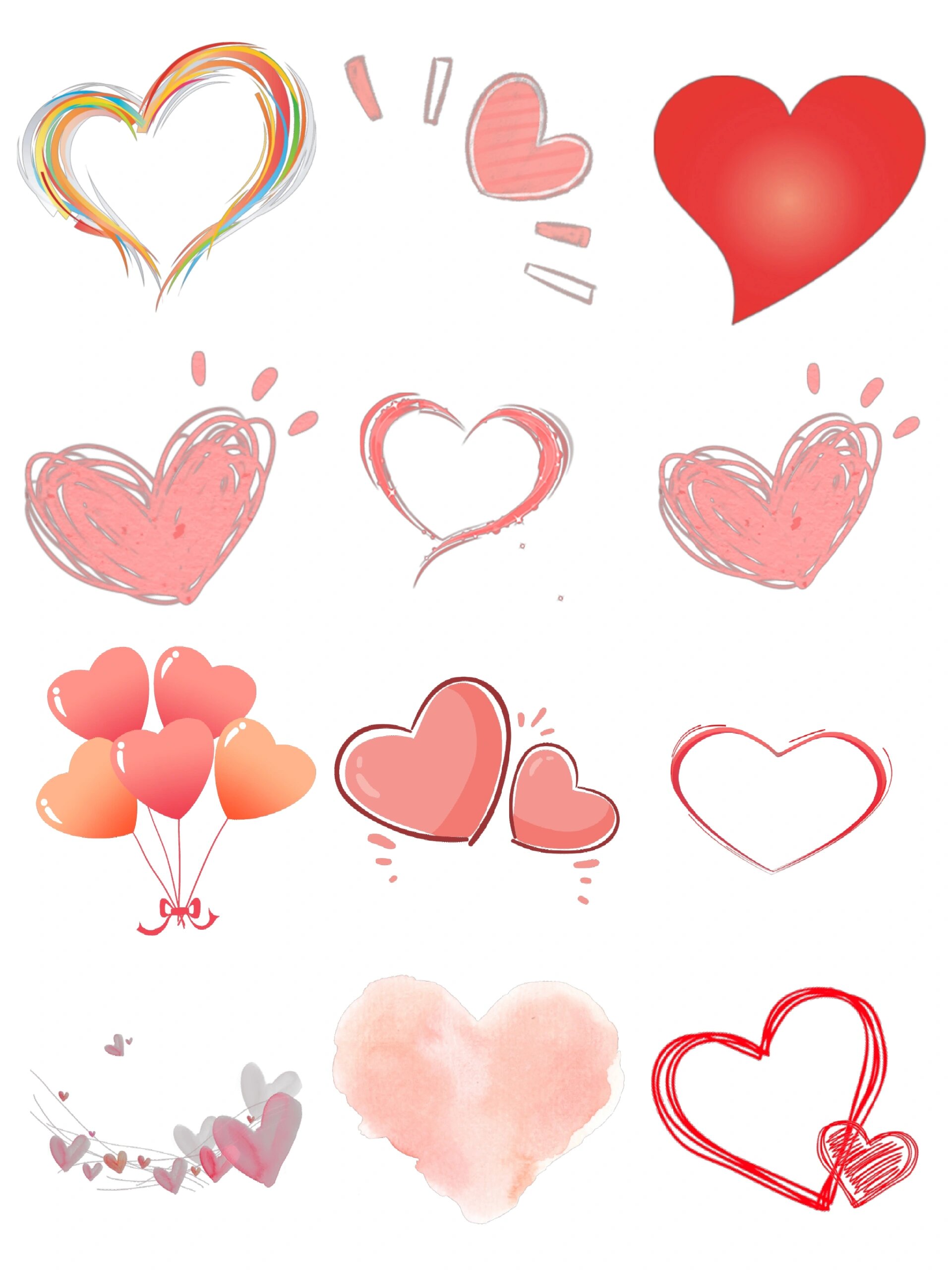 520就要到啦,今天给各位宝子们分享一些可爱,温馨,浪漫的爱心图案