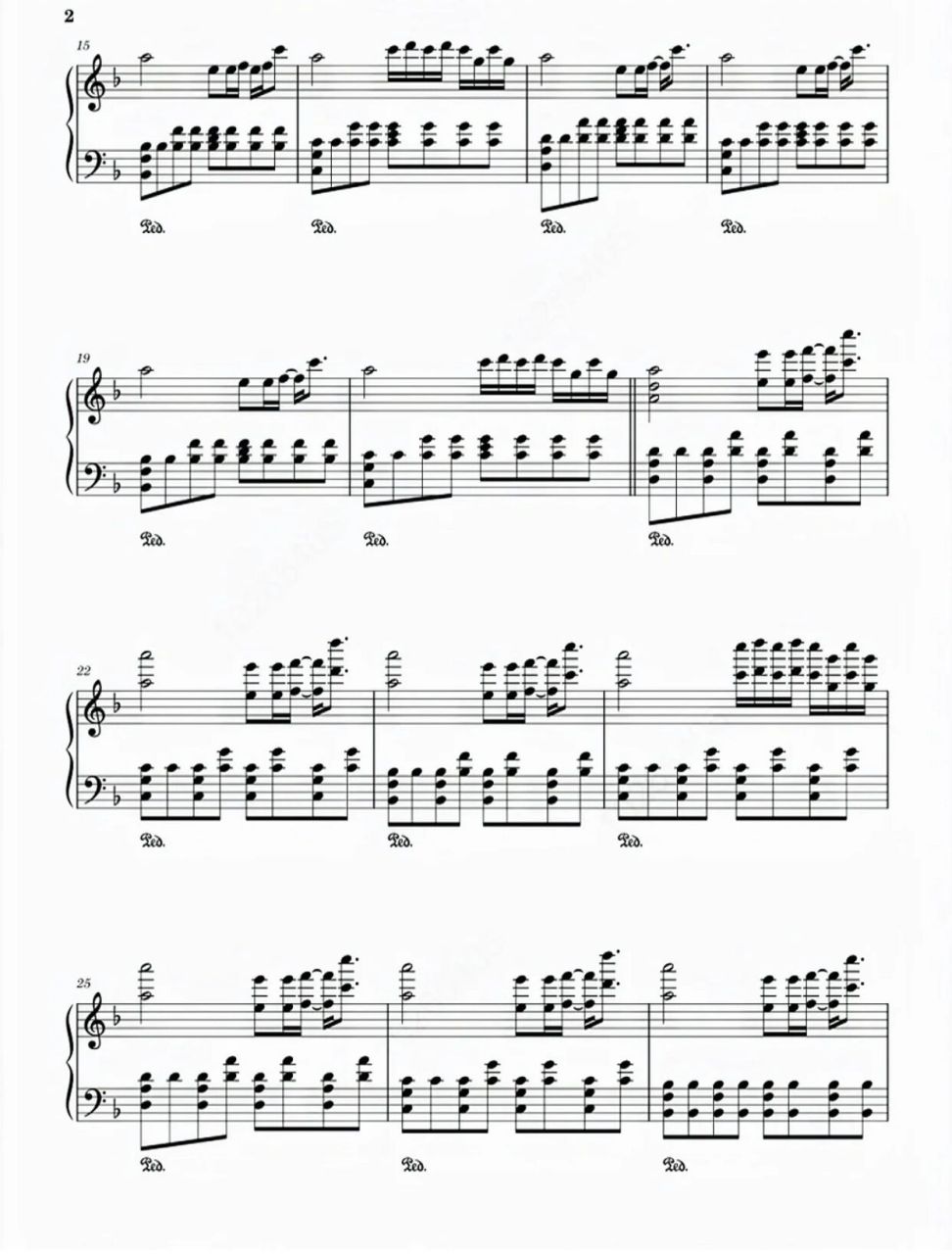 《my sunset》钢琴谱钢琴弹奏音乐简单好学 钢琴弹奏视频在上一篇笔记