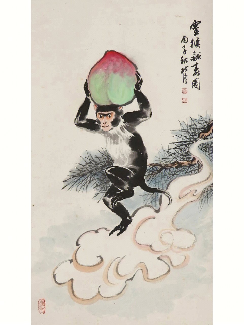 【恍惚到了花果山—周北溪先生作品欣赏】 周北溪诗书画体的综合艺术