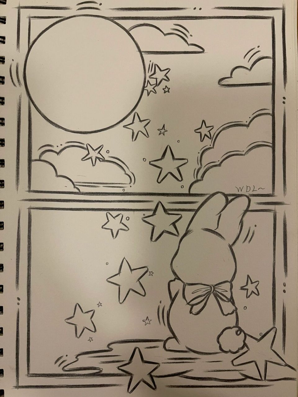 铅笔绘画|分镜插画 临摹 原创  感谢 工具:20cm直尺|0.