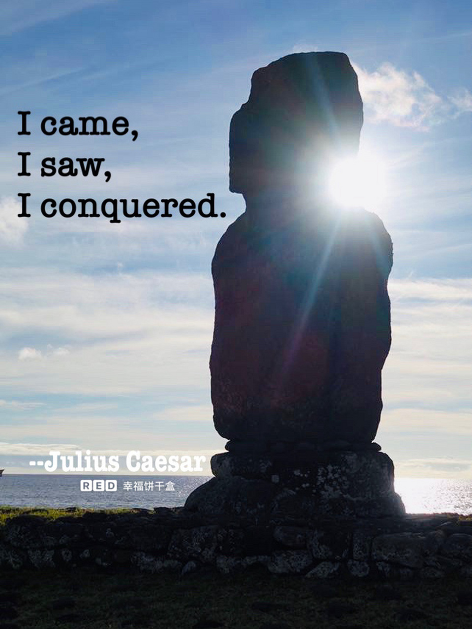 【英文佳句51566】凯撒大帝名言 i came, i saw, i conquered.