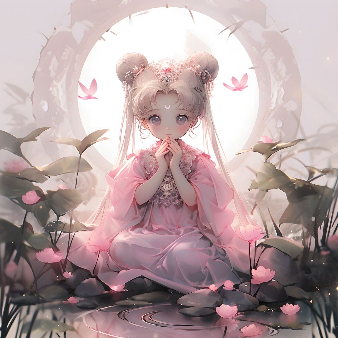 好运连连|荷花头像