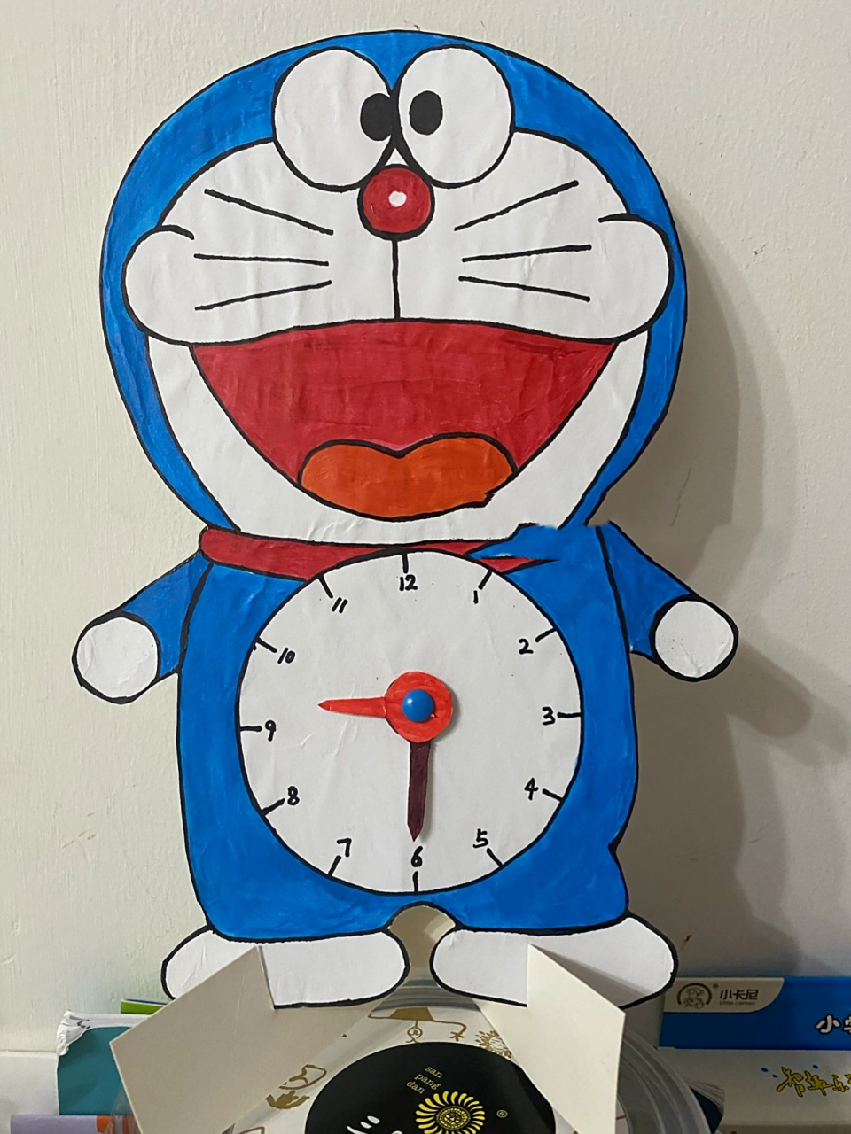 小学一年级二年级数学手工制作时钟/幼儿园 小学一年级数学手工时钟