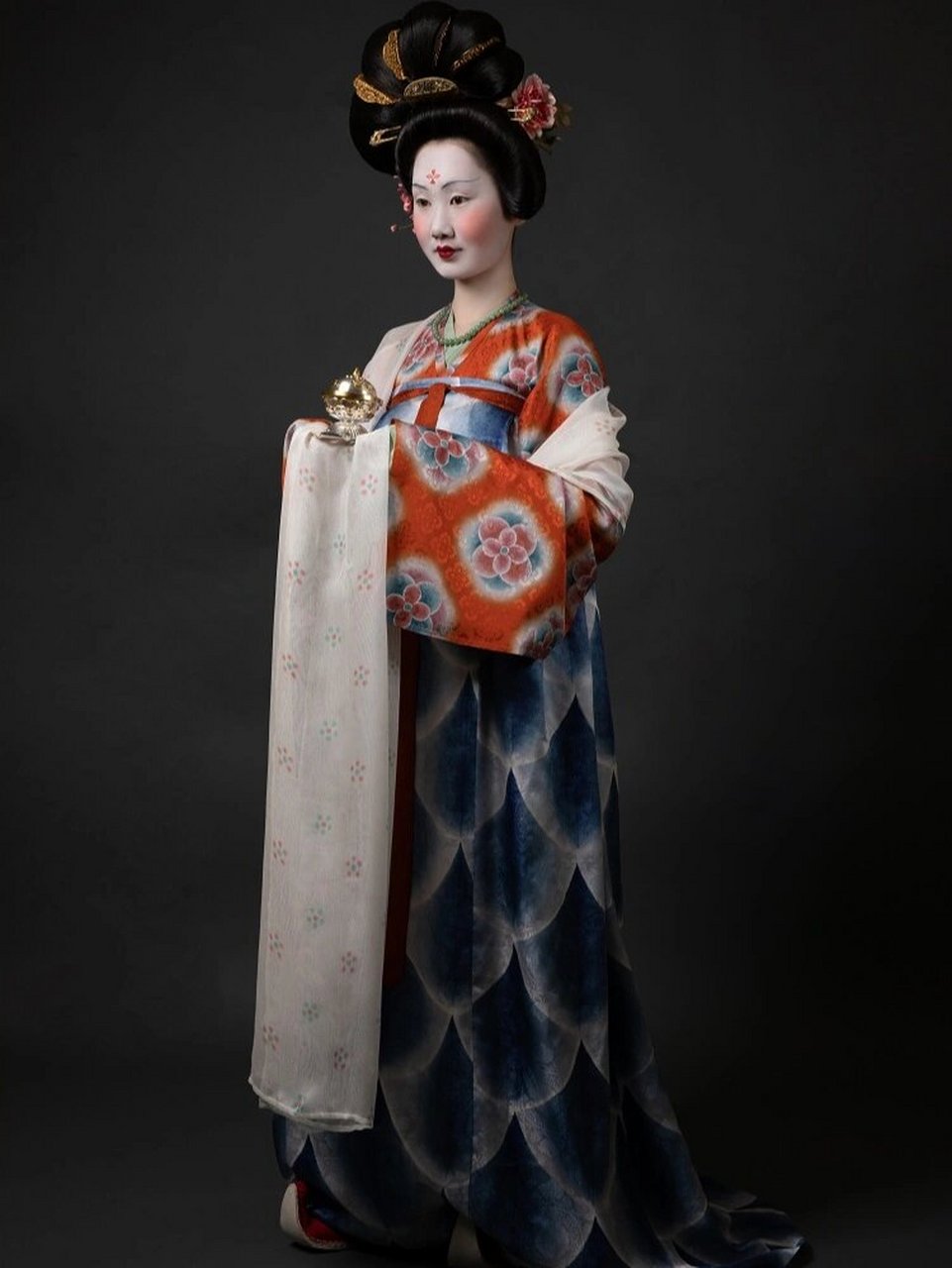 【装束复原】中唐 敦煌供养人装束 敦煌莫高窟,中唐第231窟建于开成四