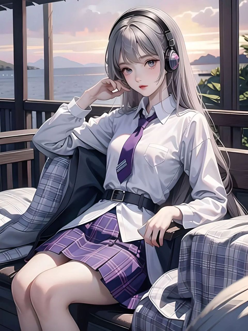 头像壁纸61 jk制服少女 jk制服 校园风 优质头像 绝美壁纸