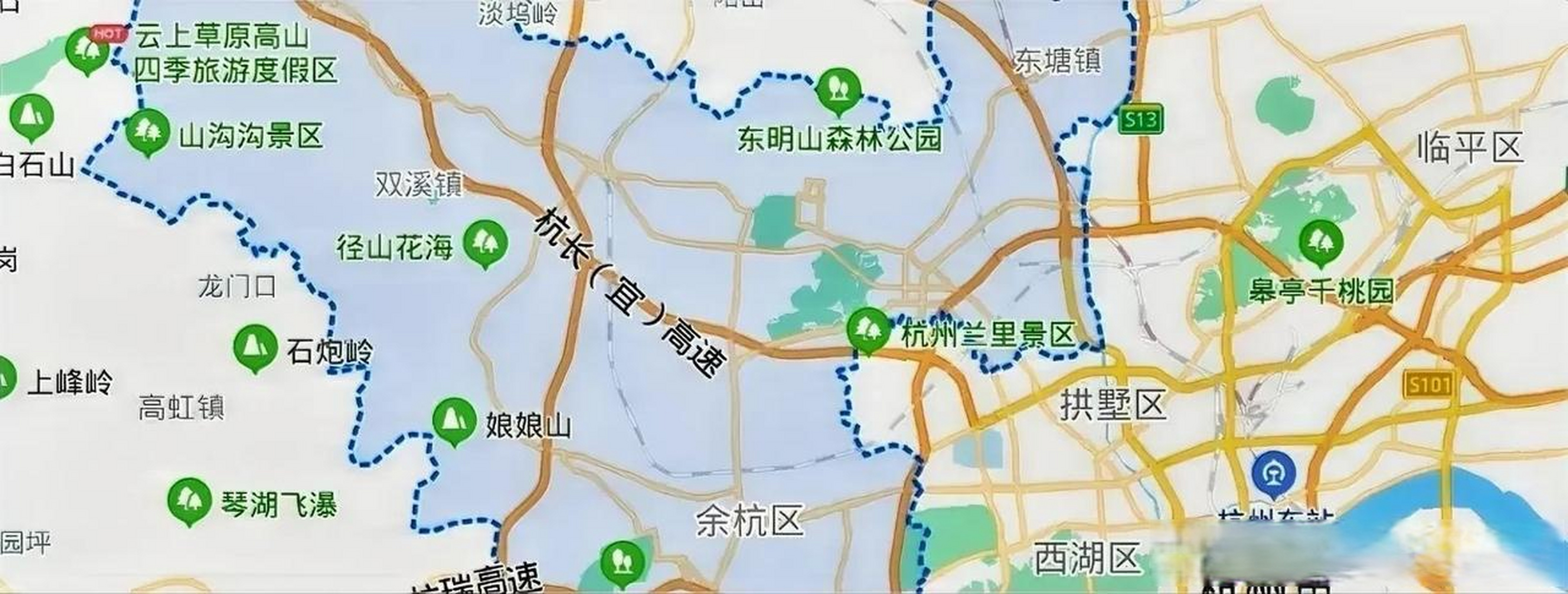 日前,有消息称杭州市余杭区闲林街道天目山西路以南区域街道放宽瞎汉