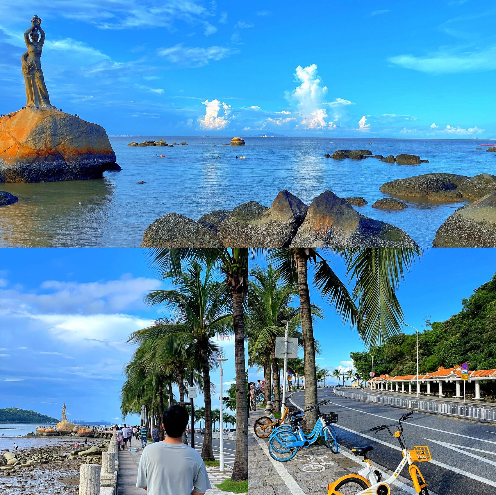 珠海半日游72157915沙滩9215 渔女 日月贝90