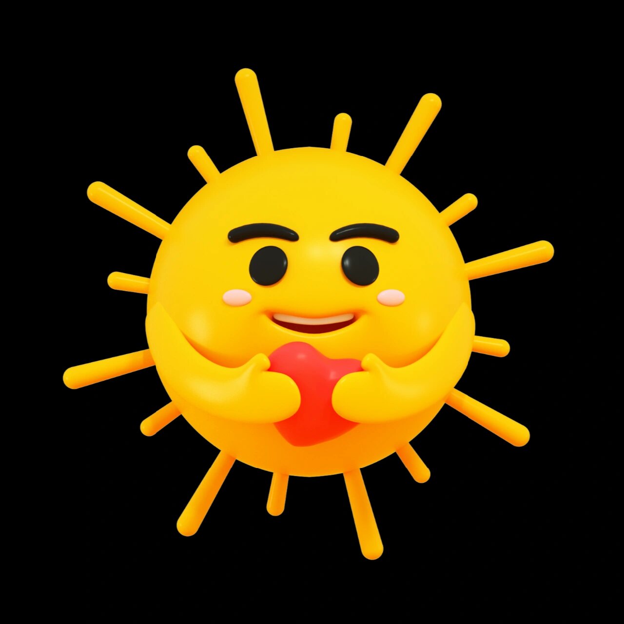 q版太阳3d立体模型表情包 在摄图网78看到一组相当可爱的太阳q版