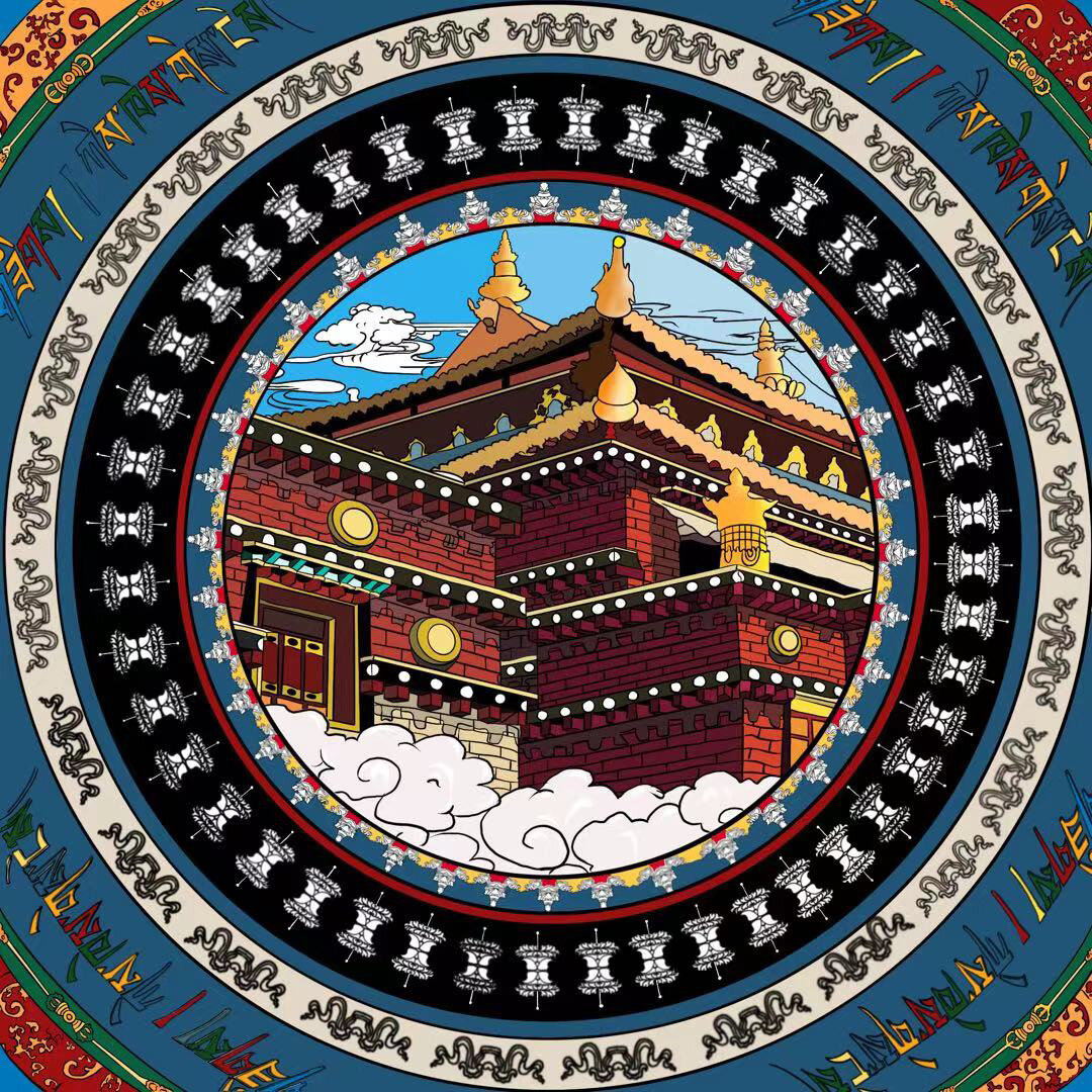 藏八宝进行设计衍生 以香港里拉为主题进行图案设计