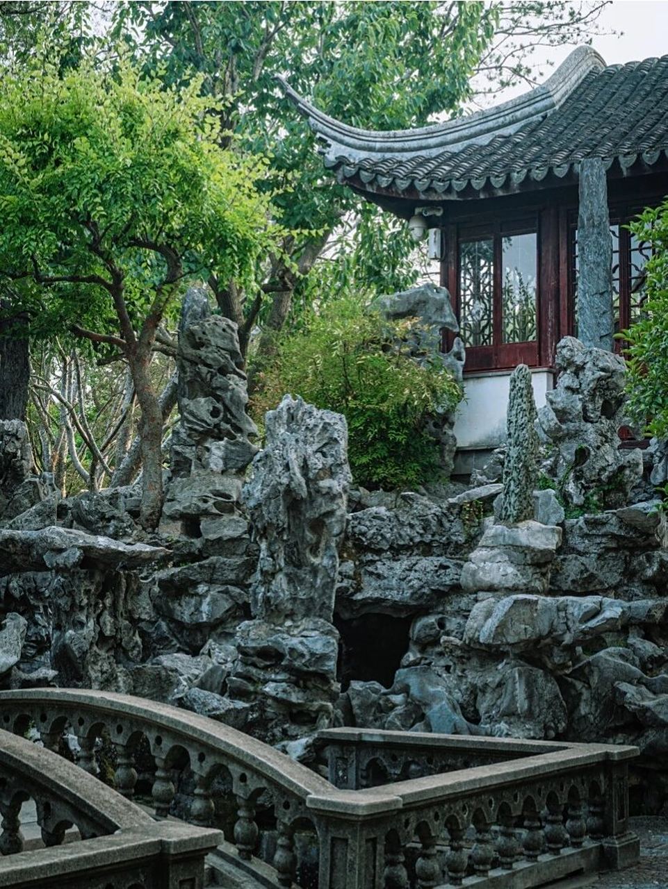 苏州园林 | 假山迷宫狮子林 太湖石堆砌的假山,层层叠叠,峰回轮转