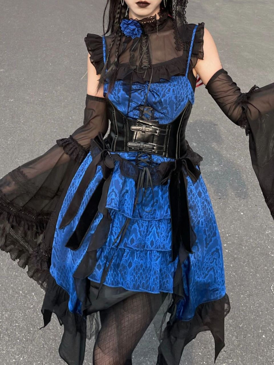 96暗黑亚系lo 哥特风穿搭 好久没穿lo 我又中二起来惹!