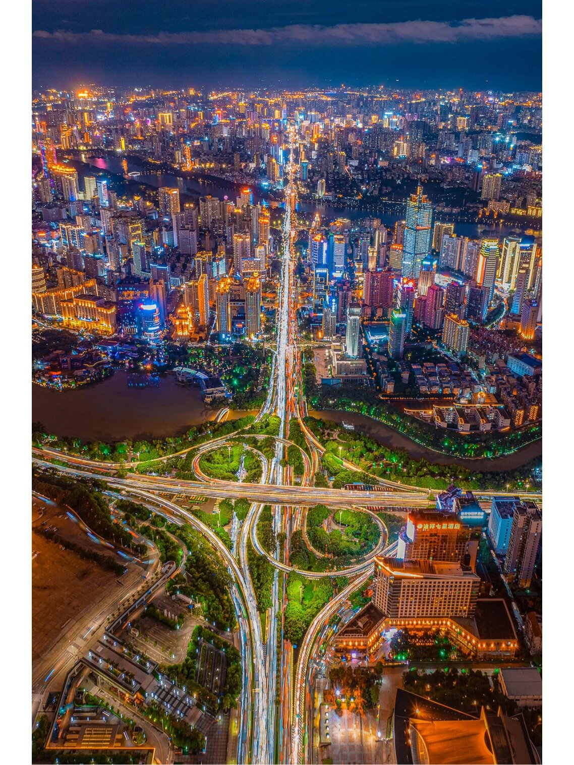 南宁航拍 | 你想要看的南宁夜景都在这里.