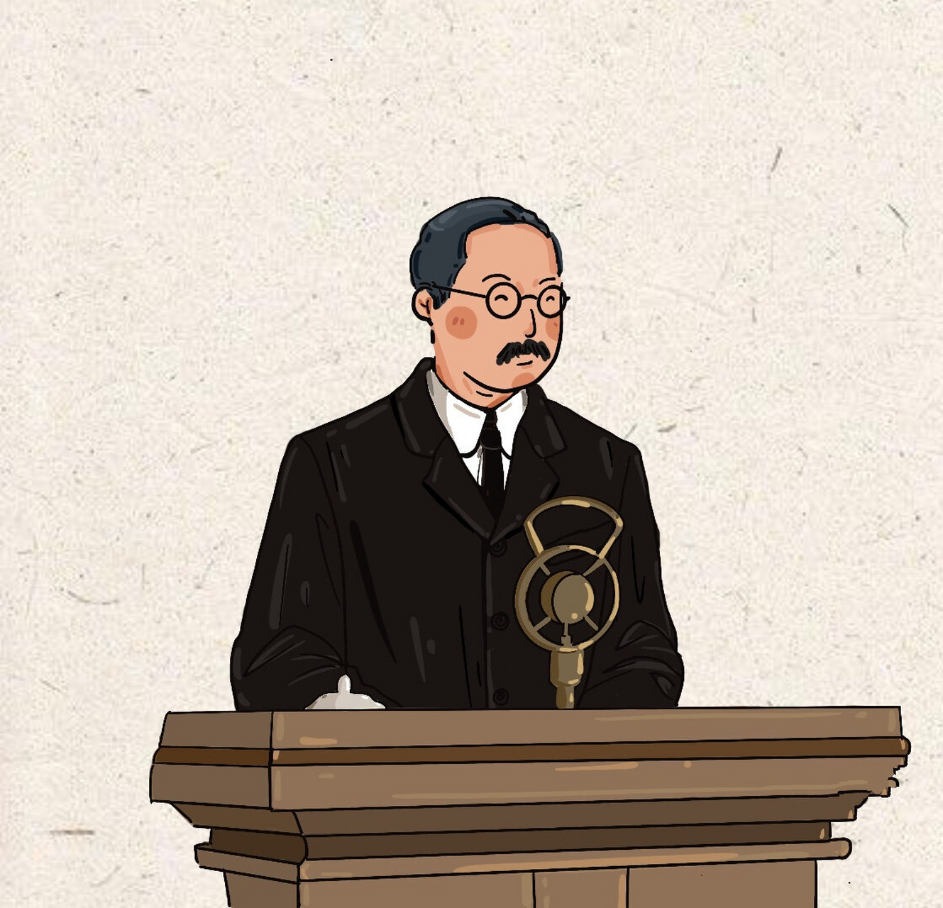 觉醒年代 | 蔡元培先生 壁纸 "大学生当以研究学术为天职,不当以大学