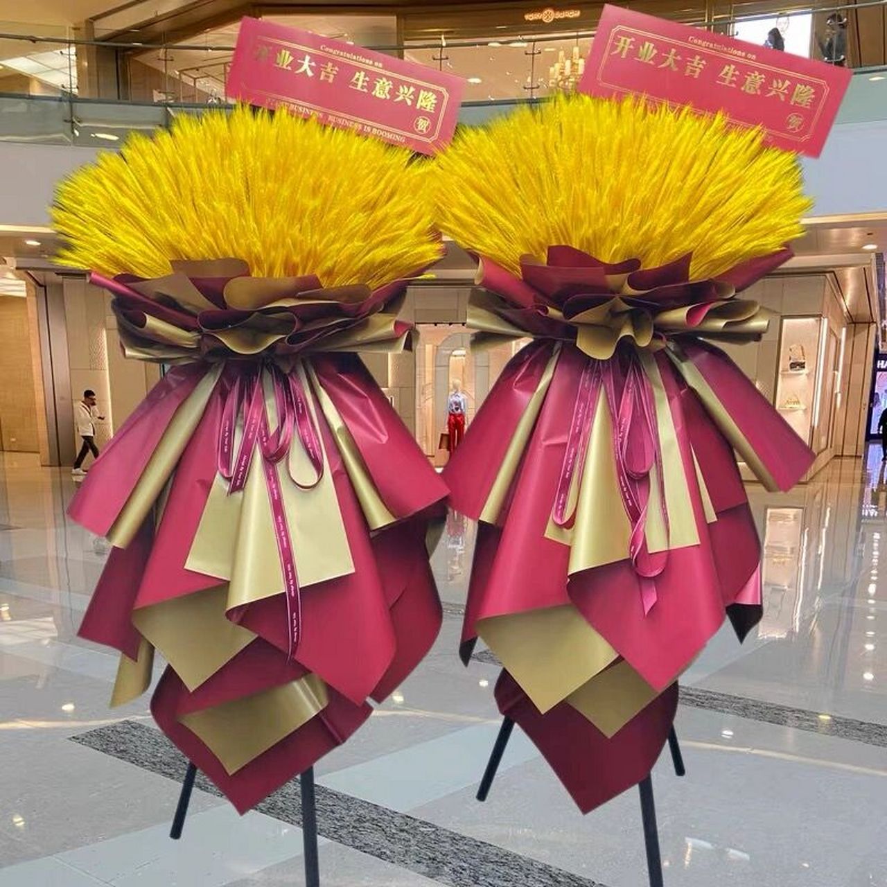 开业花篮176元一对,(大卖)大麦开业花篮 开业花篮,特价优惠,88一个,2