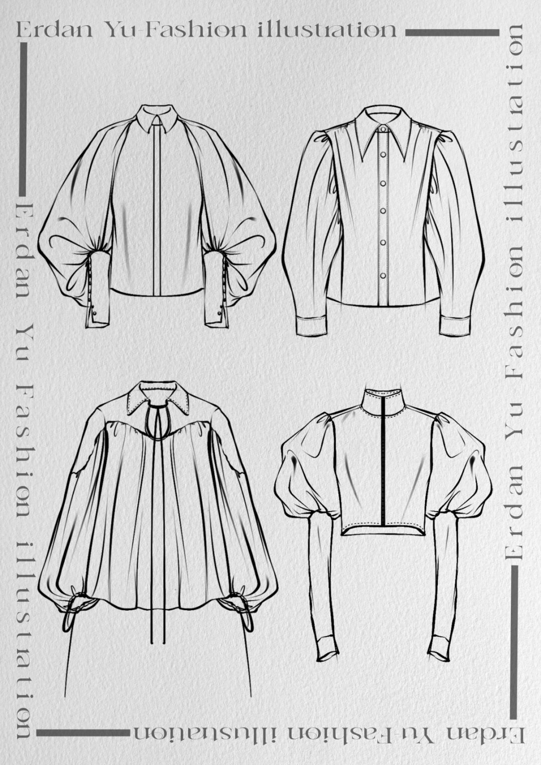 服装手绘/衬衫大合集来啦～!78156997小白get