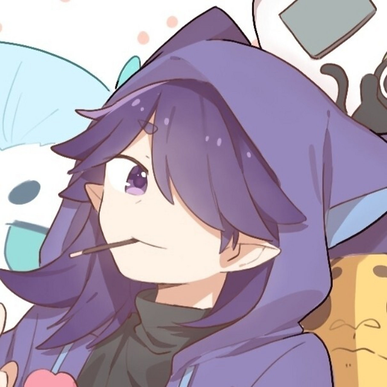 动漫四人团头像97罗小黑战记 94一起吹过晚风的人,大概会记得久