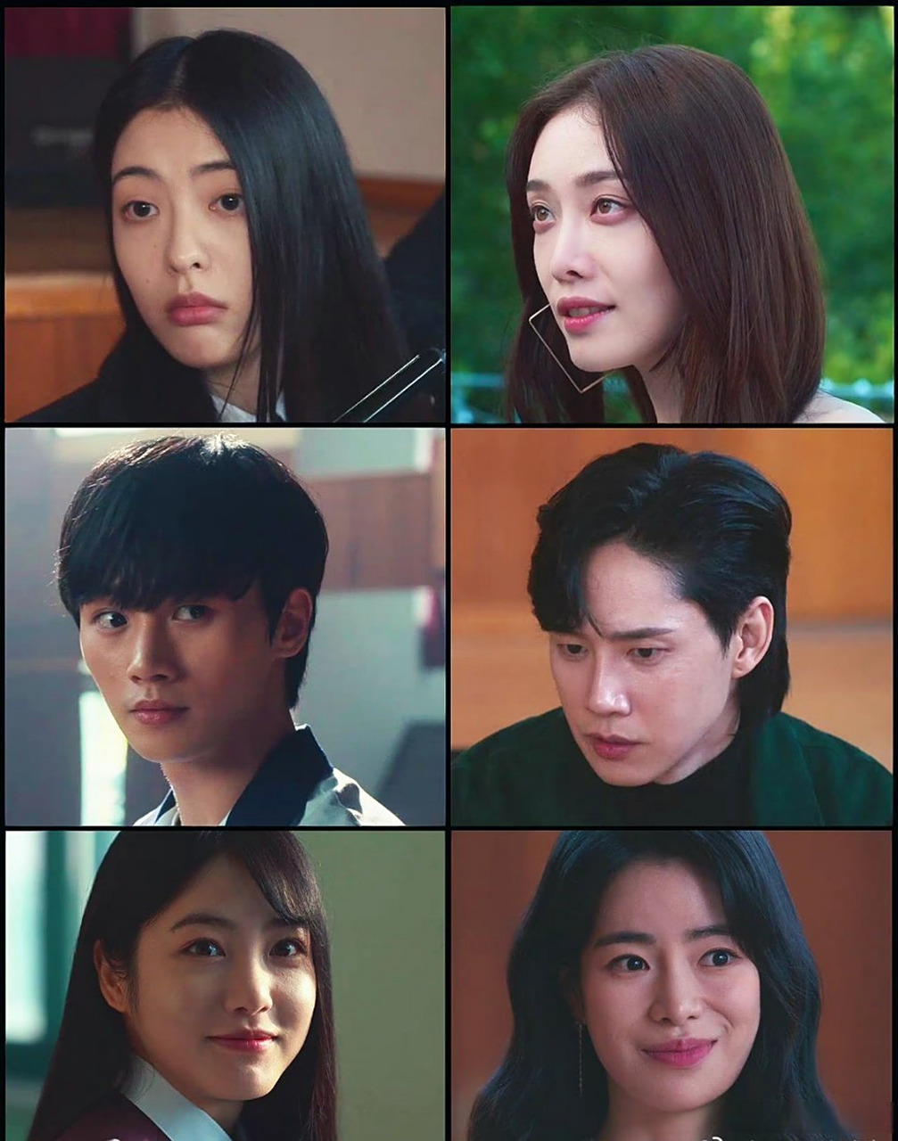 《黑暗荣耀》主要演员小时候和长大后的对比,选角真的太用心了.