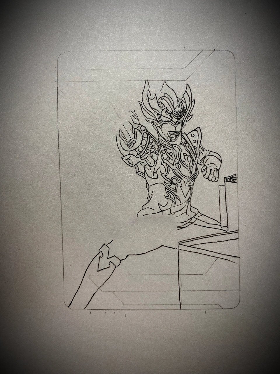 手绘泰迦奥特曼三重斯特利姆形态进度分享 今日进度分享.