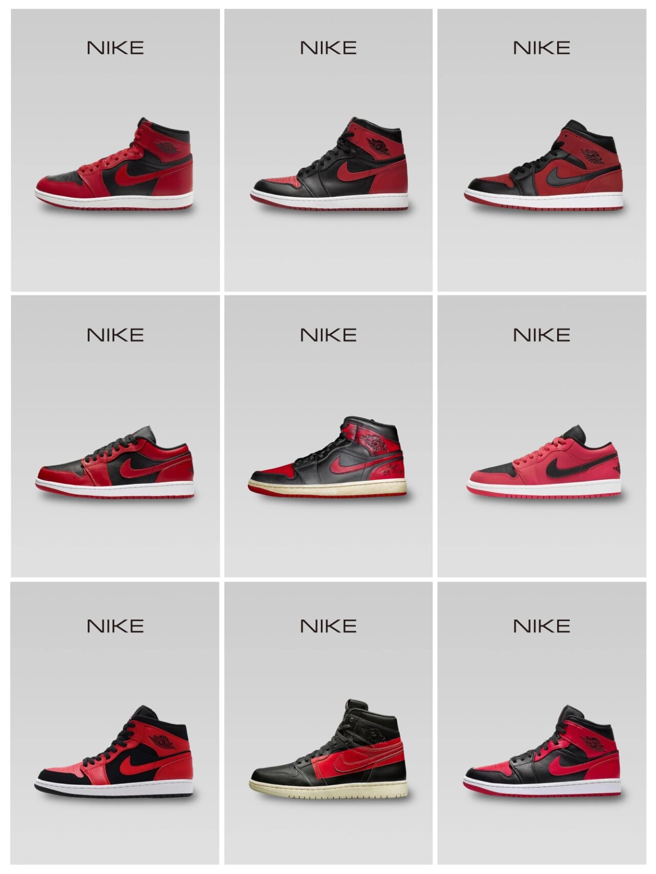 黑红 禁穿 aj1最经典的配色947815 分享9双黑红配色aj9478