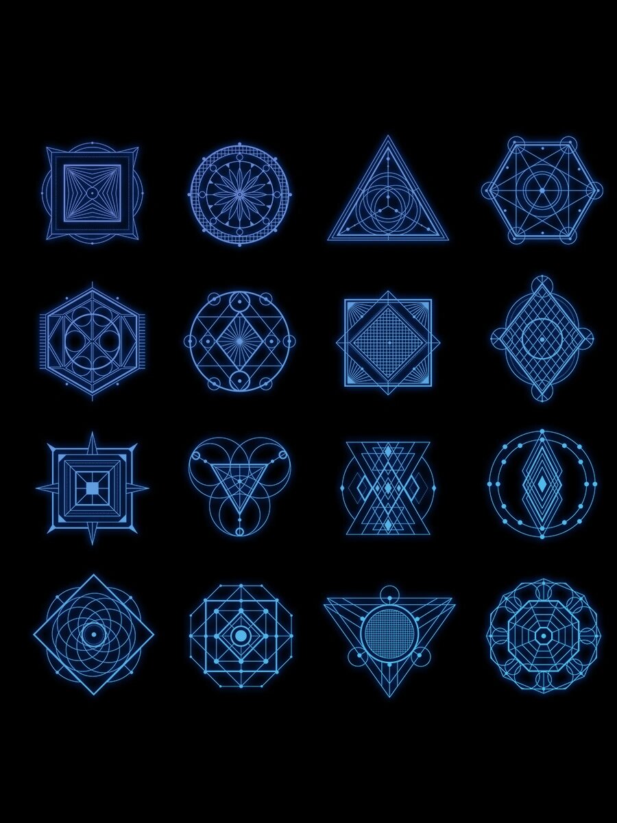 免抠元素96!科技几何图案精美元素汇总