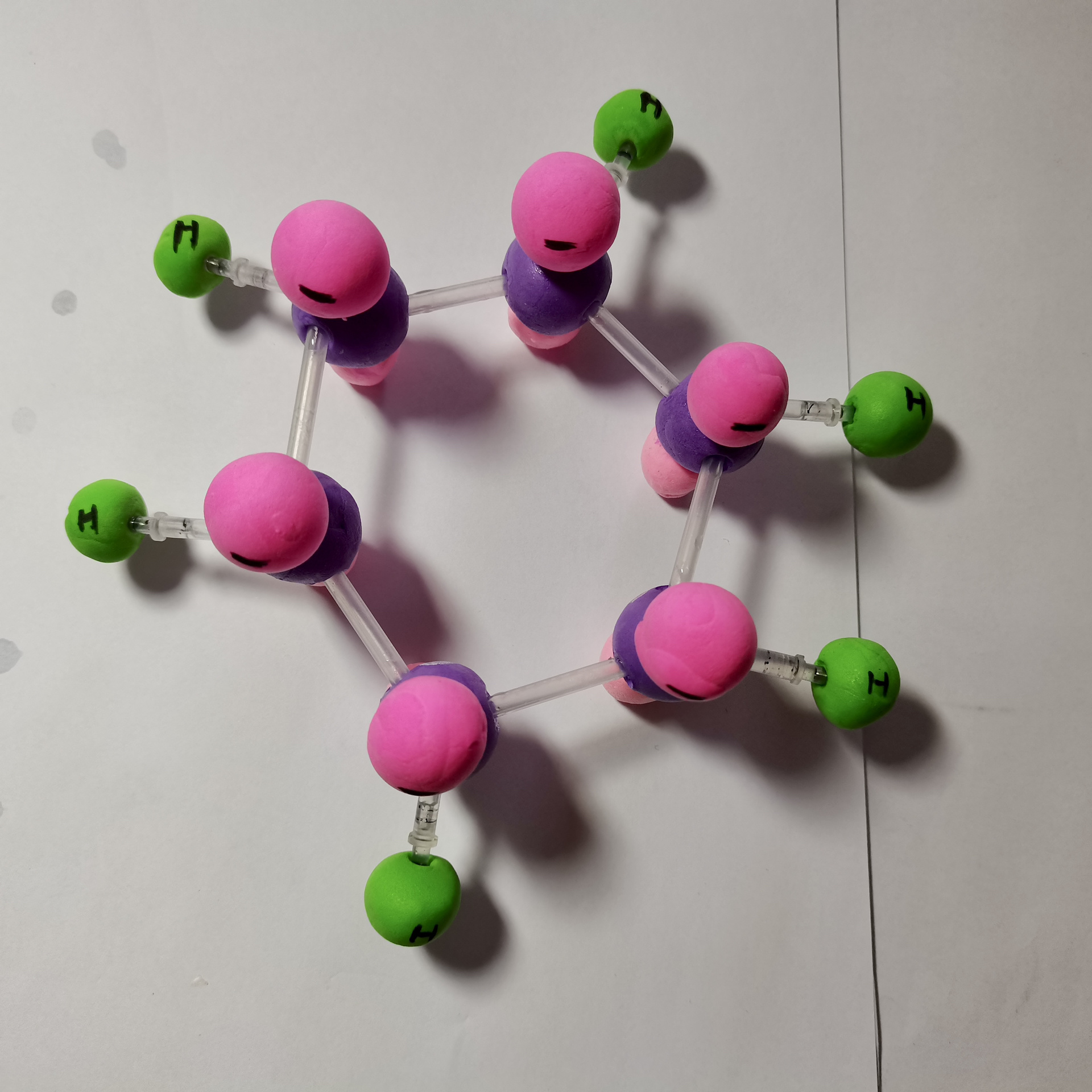 苯分子结构模型