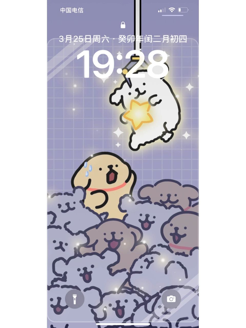 娃娃机 线条小狗官方授权素材 喜欢那些闪光的东西,比如冬天的雪花