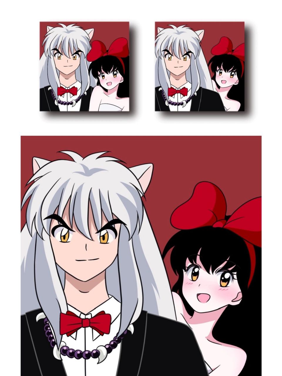 犬夜叉|戈薇   你好!结婚! 愿天下有情人皆成眷属呀～～ 520快乐!