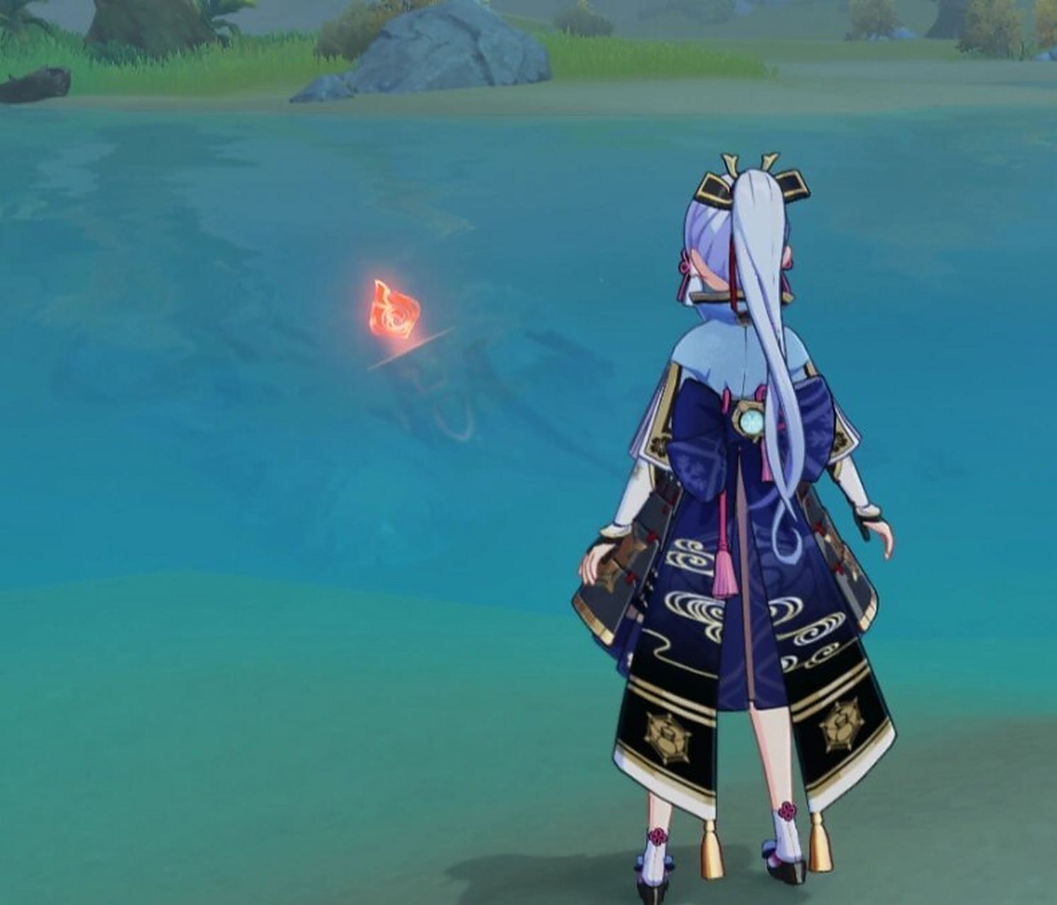 p1,岩主或者钟离的柱子都可,和石头对应在圆盘上就可.