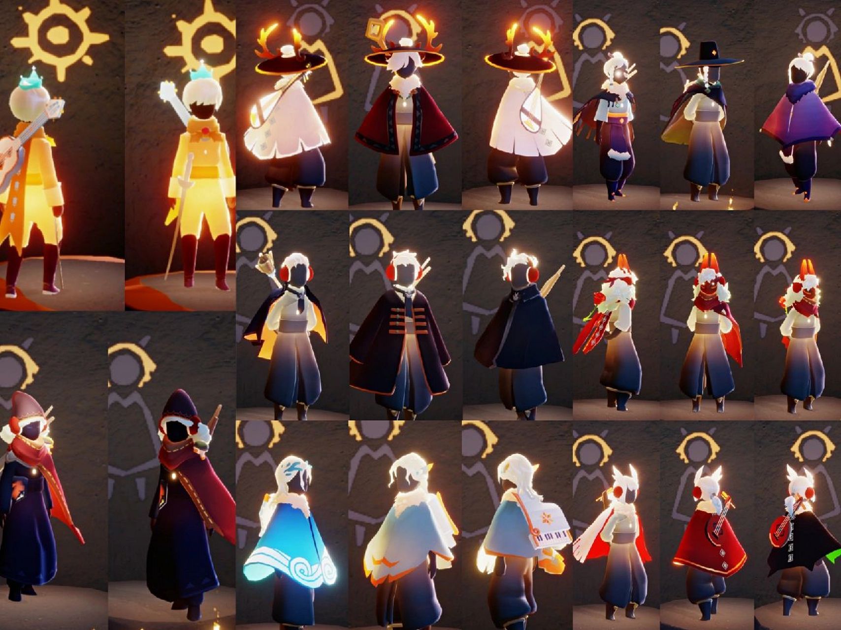 光遇 | 帅哥穿搭记录 78省流版:武士裤,黑脸,红耳机,高个子(不是)