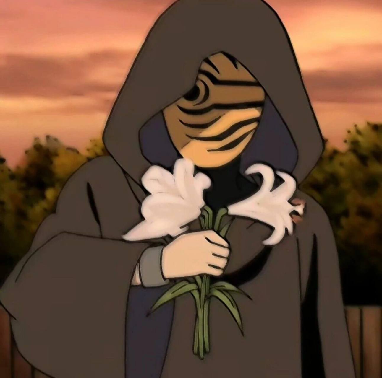 带土头像 他有勇气发起第四次忍界大战,却没有勇气送出那朵花68