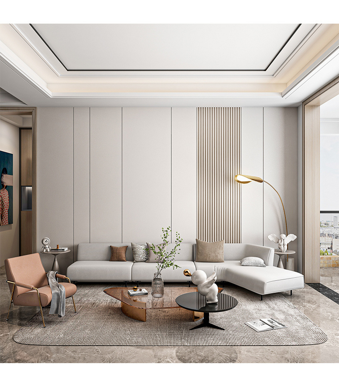 2023最流行的客厅沙发背景墙真的上头 今天给大家带来的客厅硬包沙发