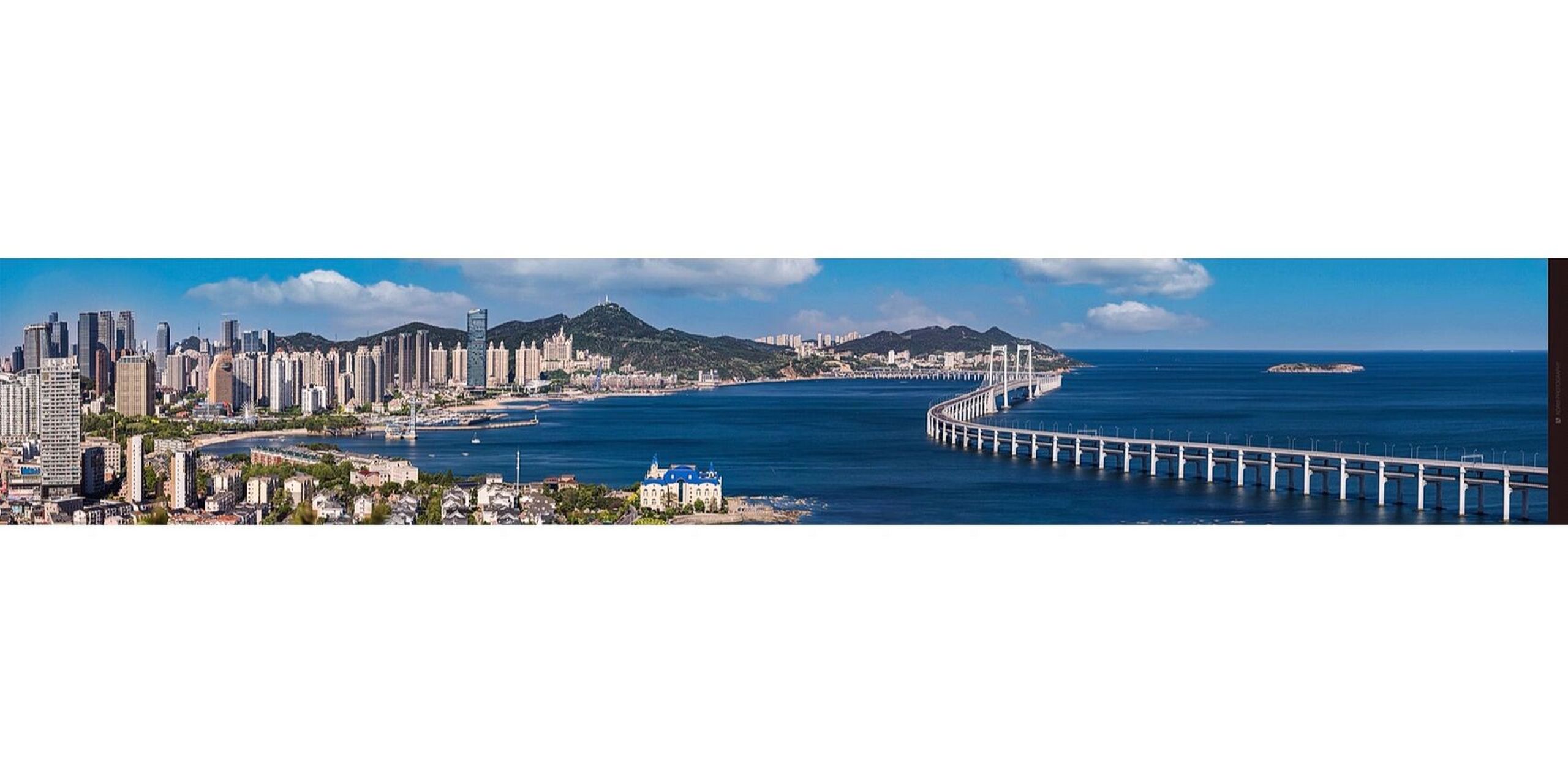 大连跨海大桥全景 #大连# #大连星海跨海大桥# #大连拍照