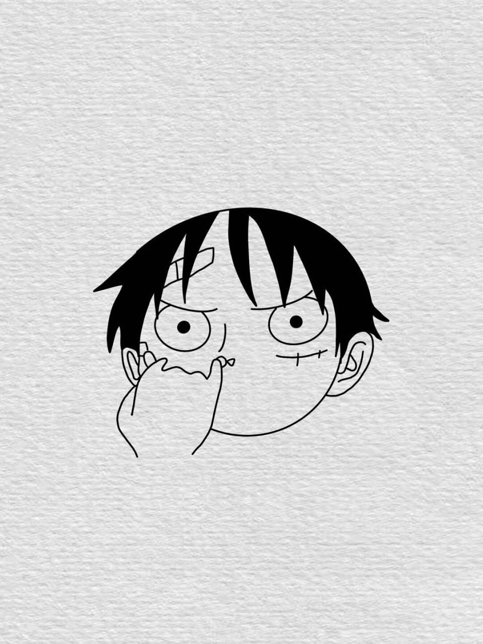 海贼王路飞简笔画教程步骤 路飞的哈没哈没