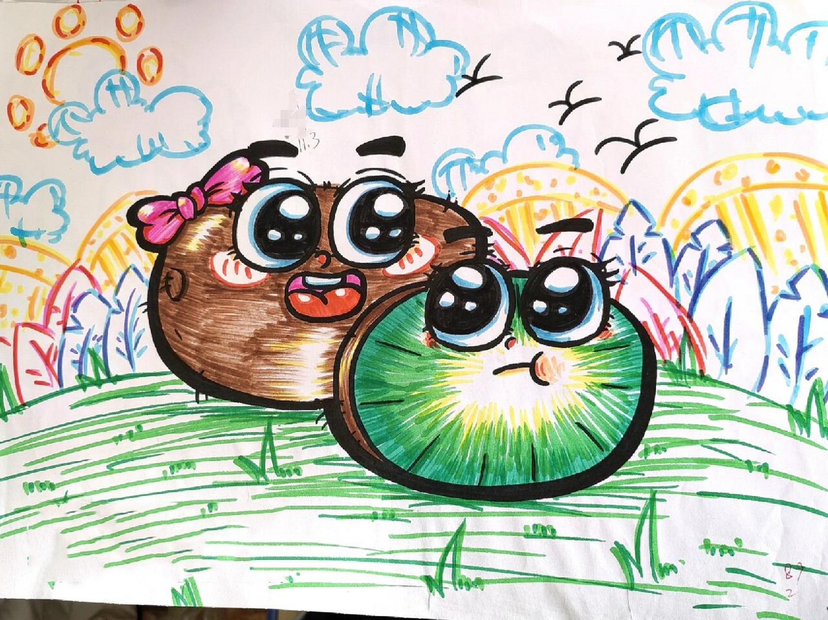 简笔画《猕猴桃》