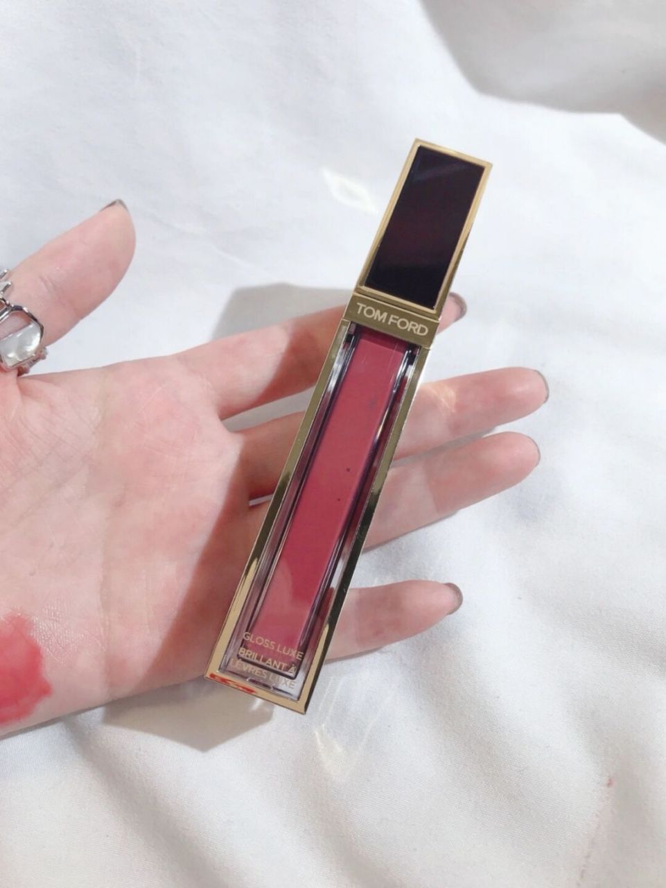 新品速递05玫瑰白开水 tf唇蜜新色22 这只无细闪!