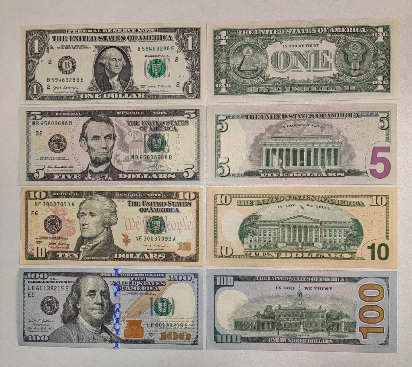 美元纸币 2美元的面值也搞到了,终于把美元纸币收集齐了