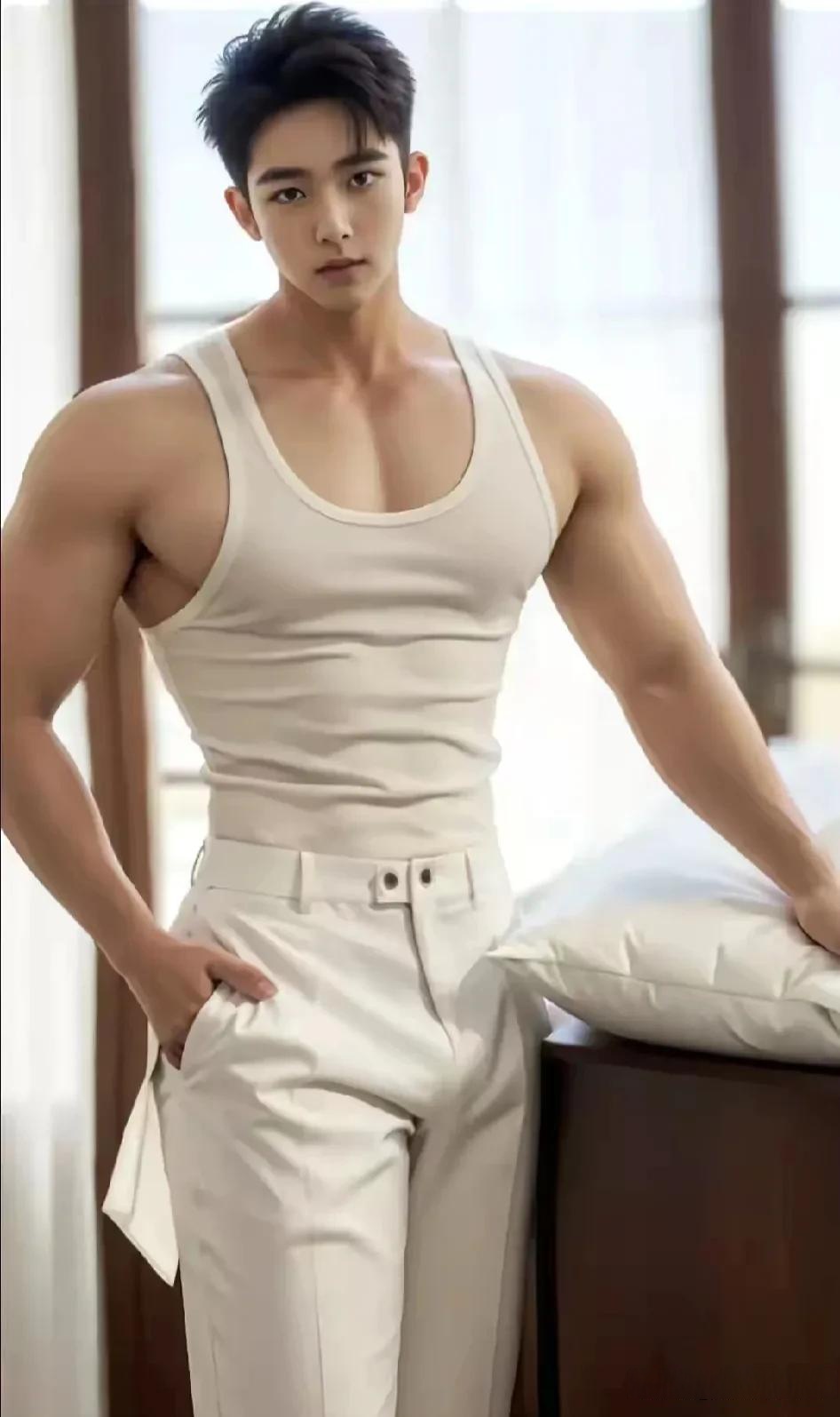 健身帅哥大赏 肌肉型男,他的 极致反差肌肉男 男人健美欣赏 男性阳刚