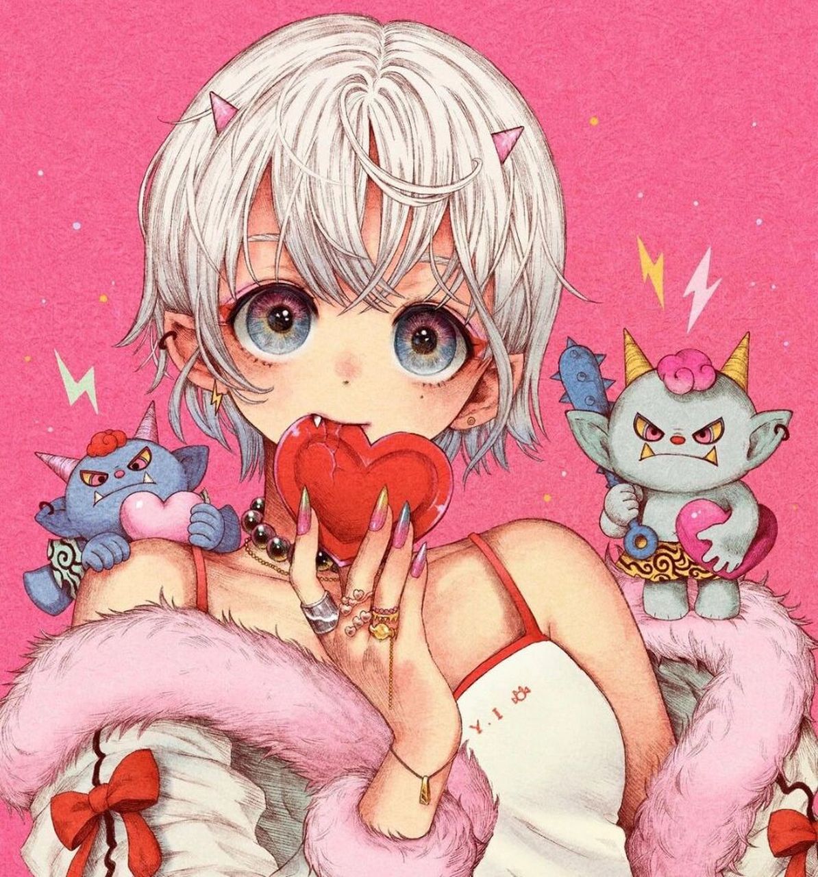 宝藏精灵与少女插画头像78幻想童话世界99 插画欣赏98 与精灵