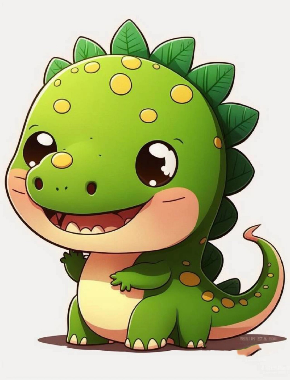 绿色的小恐龙来了