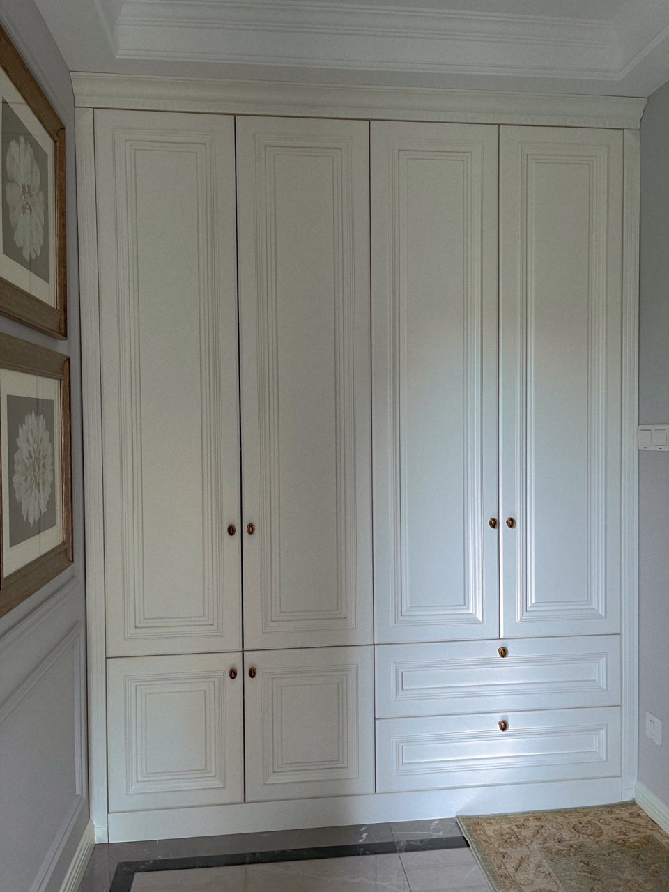 美式风格7415我家的全屋奶油色衣柜91 - 做柜子的时候我说要做