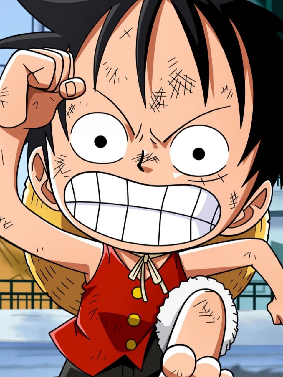 动漫《海贼王》路飞壁纸 蒙奇·d·路飞 出身东海哥亚王国风车村的