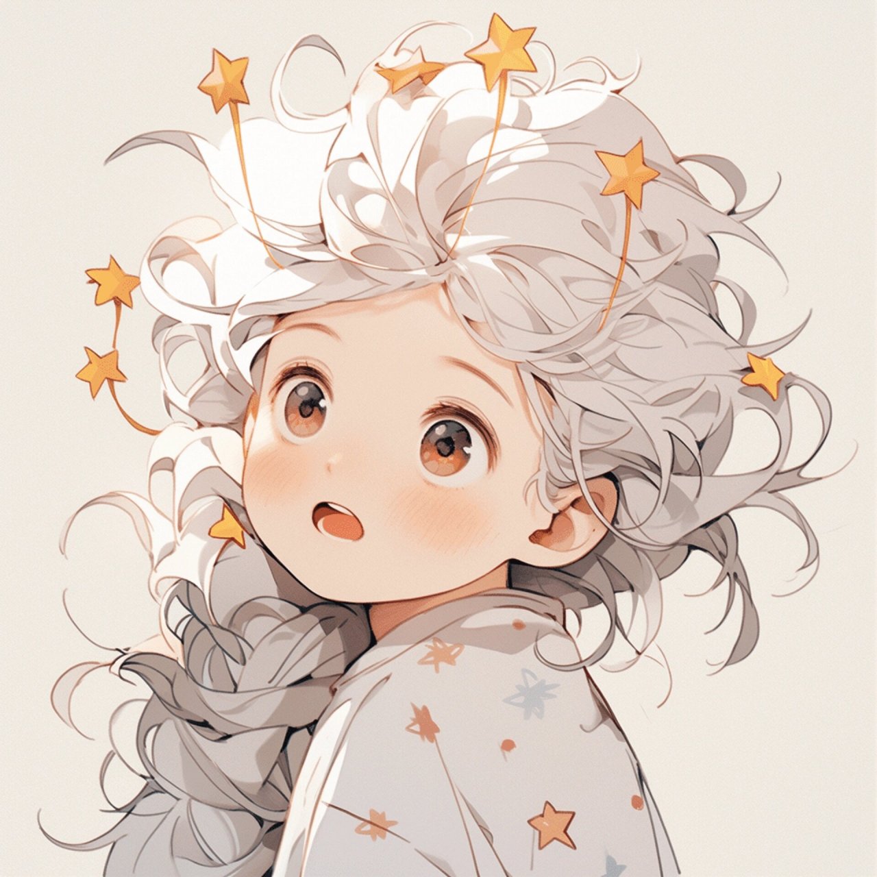 女生头像 | 摘星星的女孩