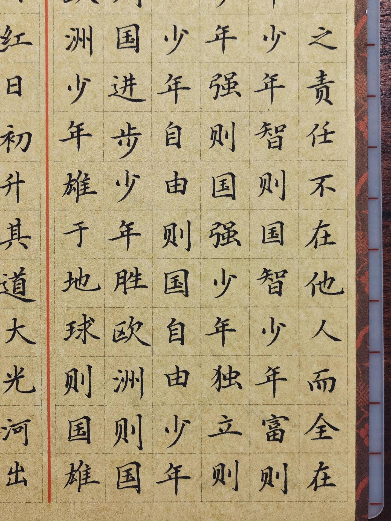 少年中国说|硬笔书法|秀丽笔小楷练习